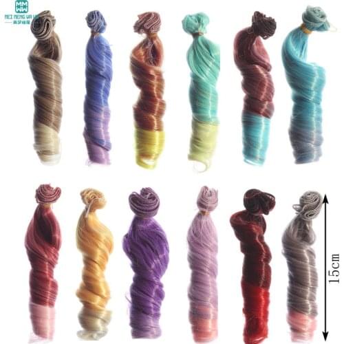 1pcs 15cm*100CM Thick curls doll Wigs/hair for 1/3 1/4 BJD/SD doll accessories
