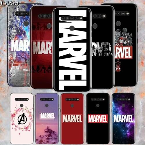 Marvel Logo For LG V60 V50S V50 G8X G8S G8 G7 ThinQ 5G K61 K51S K41S K30 K20 Q60 Q9 Soft Phone Case