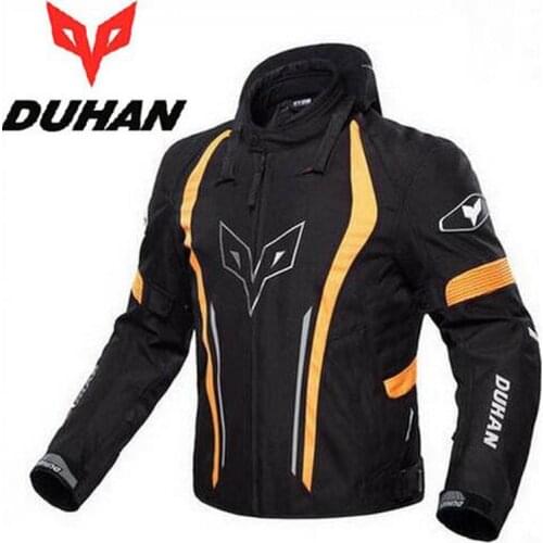 DUHAN Waterproof Windproof Motocross Motorcycle Riding Jackets Men Motorbike Racing Clothing of AIR-TEXTURED YARN 600D