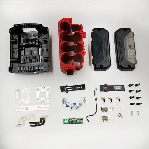 Battery Case Circuit Board & LED Light & Spring Set for Bosch 14.4V Li-ion Battery Case Accessories