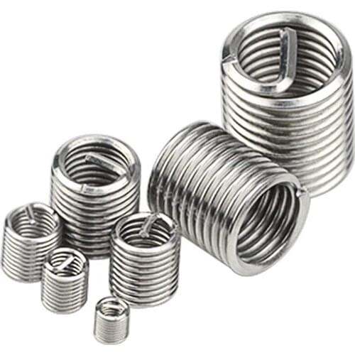 70Pcs Stainless Steel Self Tapping Thread Insert Kit, M2 M2.5 M3 M4 M5 M6 M8 Helical Insert Self Tapping Slotted Screw