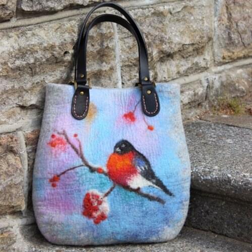 Natural Scenery Printing Shoulder Bag Vintage Ladies Handbag Wild Casual Female Bags New Messenger Bag 2021 Tassel Design Bags