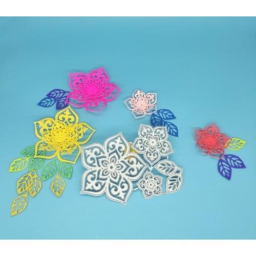 New flower metal cutting mold, Christmas flower, photo frame craft mold, DIY scrapbook photo album paper card making decoration