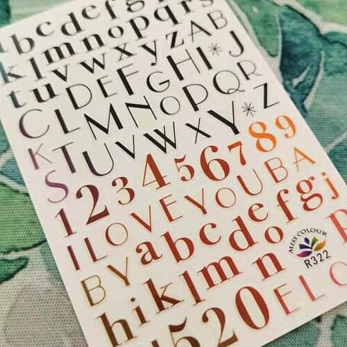 Newest R322 design 3d nail sticker decal export Japan rhinestiones DIY decorations for nail art