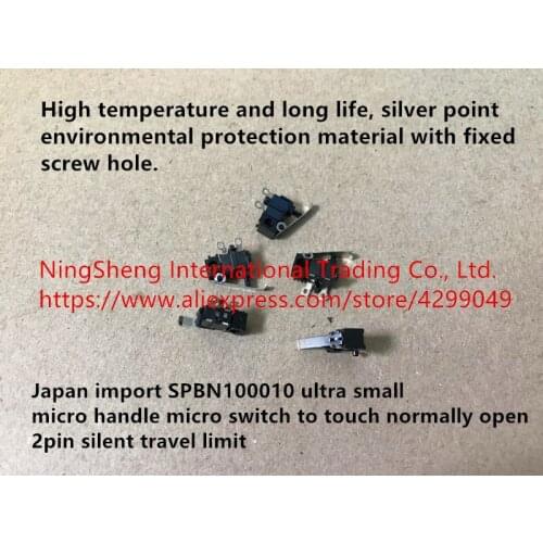 Original new 100% SPBN100010 ultra small micro handle micro switch to touch normally open 2pin silent travel limit