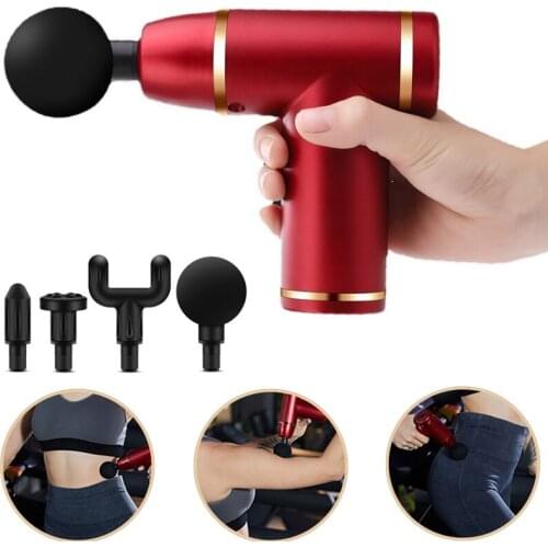 Portable Massage Gun Deep Muscle Massage Relaxation Pain Relief for Neck Back Foot Leg Vibrating Fascia Gun Muscle Massager