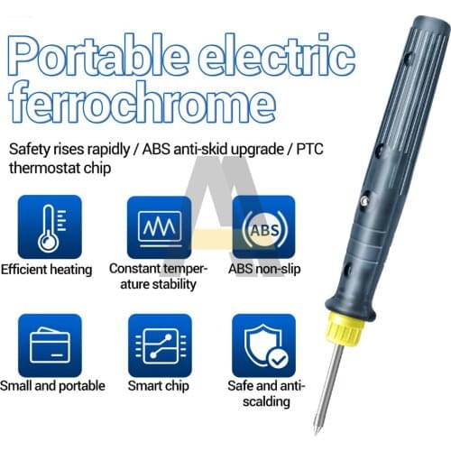 Portable USB Soldering Iron Professional Electric Heating Tools Rework With Indicator Handle Welding Gun Repair Heating Tool