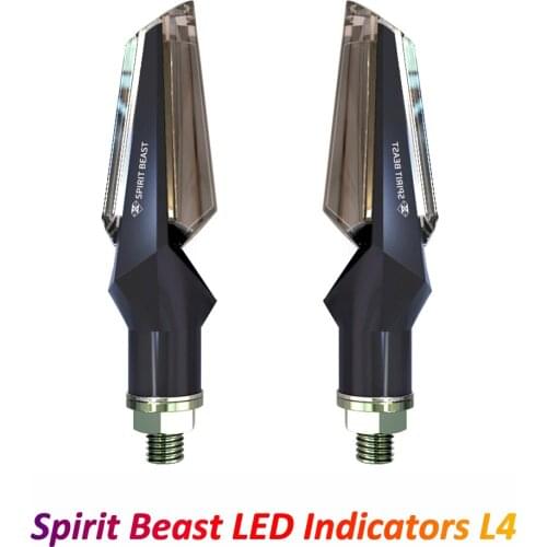 Spirit Beast Motorcycle Turn Signals LED Indicator Lights for Kawasaki Ninja 400 Z900 X-ADV FZ1 FZ6 MT 07 ER6N CBR600RR R3 R6 R1