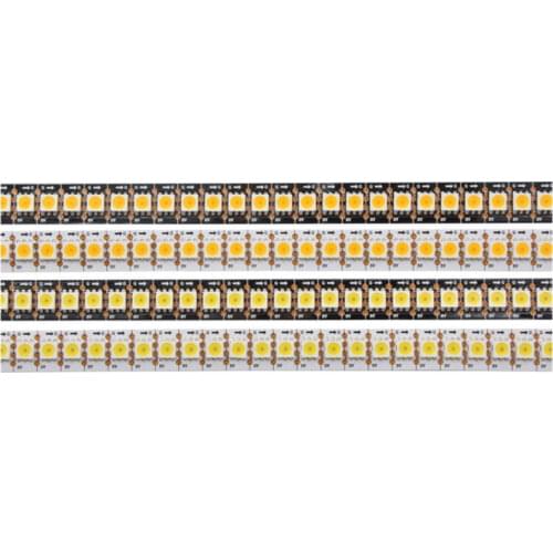 [Seven Neon]Free shipping IC APA102 cold white/warm white 5050 led strip,Black/White PCB,30/60/144leds/pixels/m,IP20/65/67 DC5V