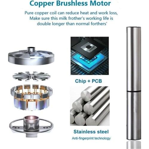 USB Electric Milk Frother Foamer Maker Egg Whisk Mixer Handheld Rechargeable New