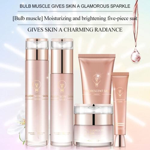 Moisturizing Brightening Five-piece Set Anti-aging Anti-wrinkle Lifting Firming Nourishing Sodium Hyaluronate Skin Care Set