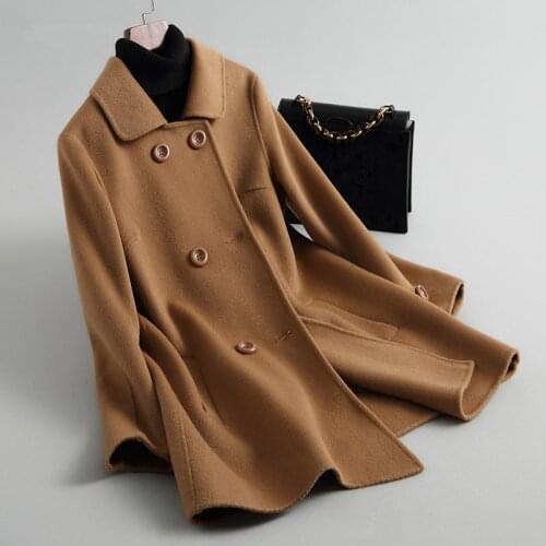 2020 Winter Women Jacket Real Wool Fur Coat Female Elegant Fashion Warm Lamb Fur Coats Outerwear Abrigo Mujer 88308LW