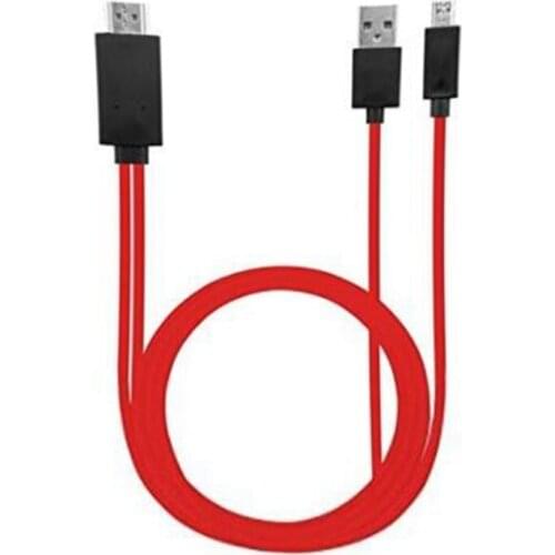 1080P Full HD Mini USB To HDMI Cable for Output Audio Adapter HDTV 5Pin 11Pin Adaptor for Samsung Galaxy S3 S4 S5