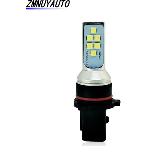 5202 H16 Lamp Led P13W PSX24W Bulb PSX26W Led 12SMD 3535 Auto Parking Fog DRL Lamp Car Driving Running Lights 12V