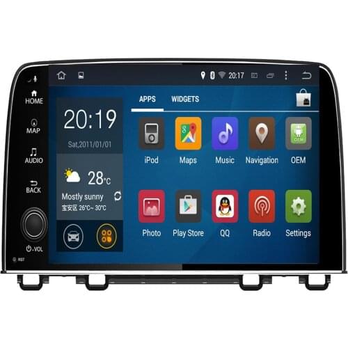 9" HD Android 10 Octa Core Car DVD Player for HONDA CRV 2017 -2018 2019 2020 GPS Navigation Stereo Radio 4G/WIF Headunit