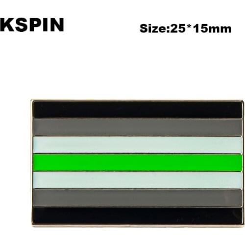 Agender Pride Flag Badge Flag Brooch National Flag Lapel Pin International Travel Pins XY0888-2