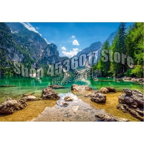 Diamond Mosaic Diy diamond painting Heavens Lake Landscape Mountain cross stitch full 5D diamond embroidery rhinestone gifts