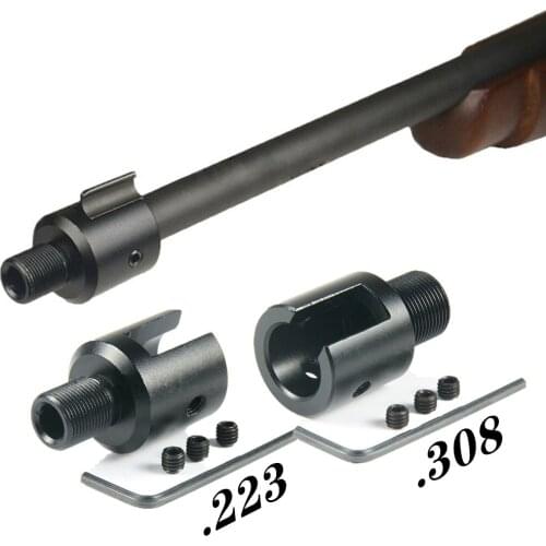Aluminum Barrel End Thread Protector for Ruger 1022 10/22 Muzzle Brake 1/2x28 5/8x24 .750 Adapter Combo .223 .308 Compensator