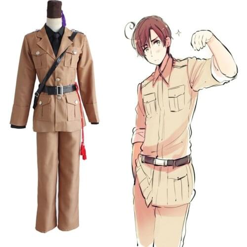 Anime Hetalia Axis Powers Cosplay Costumes Romano Lovino Vargas Uniform Cosplay Costumes Halloween Carnival Party APH Cosplay