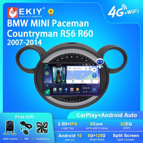 EKIY Android Car Radio For BMW MINI Paceman Countryman R56 R60 2007-2014 Navi GPS IPS DSP Carplay Multimedia Player Auto Stereo