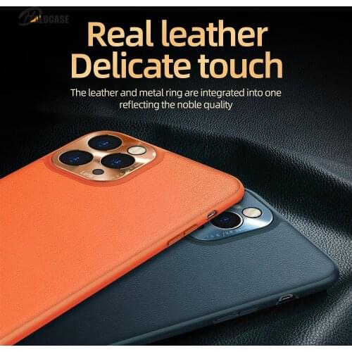 Leather Case For iPhone 12 MIni Case True Leather Case For iPhone 11 Pro Max Case Luxury Shockproof Protective Cover Joyroom