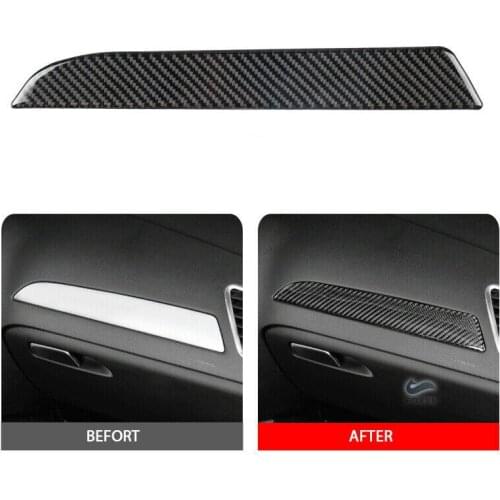 L/RHD Driver Side Real Carbon Fiber Dashboard Cover For Audi A4 B8 2009-2016 Car Styling Accessories