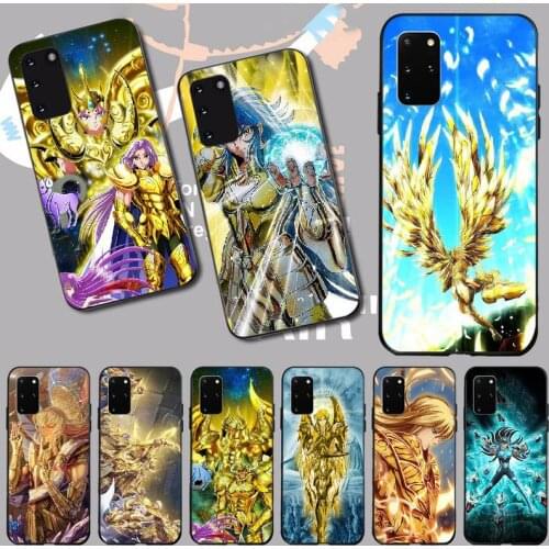 PENGHUWAN Saint Seiya Cover Black Soft Shell Phone Case for Samsung S20 plus Ultra S6 S7 edge S8 S9 plus S10 5G