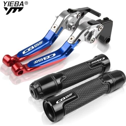 For Honda CB650F 2014 2015 2016 CB 650F LOGO CB 650 F Adjustable Motorcycle CNC Brake Clutch Levers Handlebar Lever Hand Grips