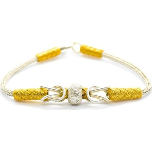 KSG Unisex 1Pc Silver Bracelet Fine Woven Chain Casual Jewelry Kazaziye Men Bracelet Women Bracelet Special Day Gift Bangle