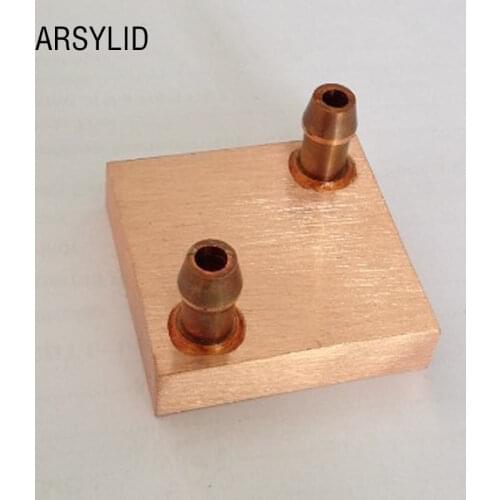 Copper Water Cooling Block 40*40mm Use For CPU Radiator Inetl AMD Water Cooling Block Liquid Water Cooler Heat Sink PC Laptop