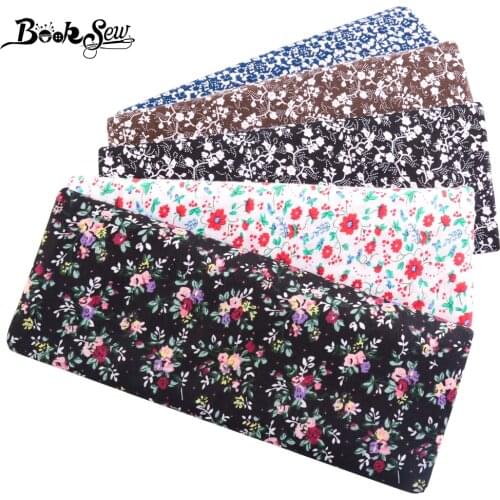 New Arrivals Dress Dark Green Floral Design Sewing Tecido 100% Cotton Fabric Home Textile Patchwork Scrapbooking Decoration CM