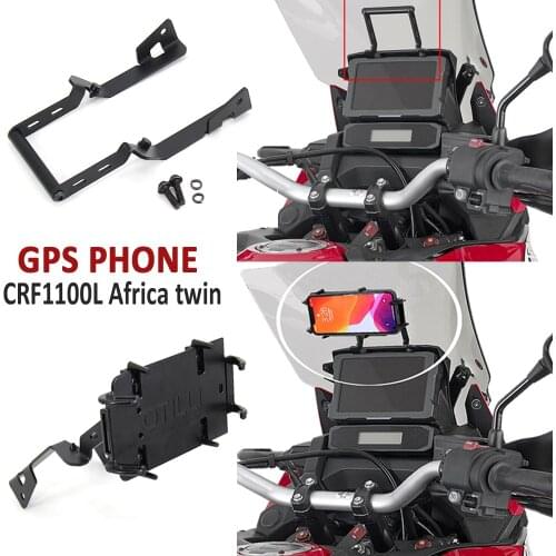 NEW Motorcycle Accessories For HONDA CRF1100L AFRICA TWIN 2020 Front Phone Stand Holder Phone GPS Navigaton Plate Bracket