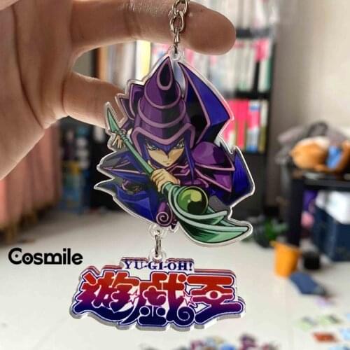 New Cosmile Yugioh YU Gi OH Sky Striker Ace Black Magician Girl Doll keychain Figure keyring Toy Model Acrylic Decor Fan Gift C