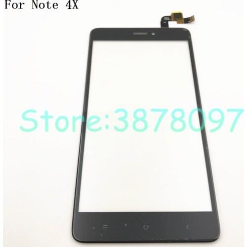 New 5.5 inches For Xiaomi Redmi Note4X Note 4X Touch Screen Digitizer Glass Panel Lens No LCD Display Replace Parts
