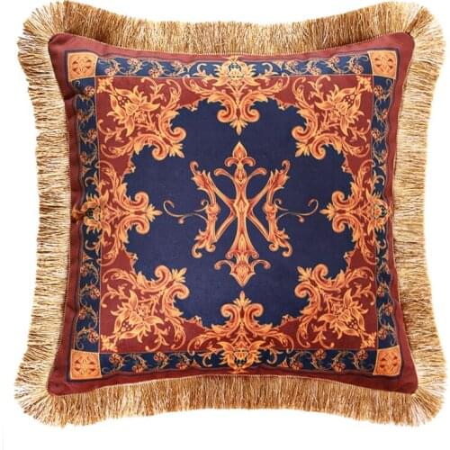 New style sofa pillow case modern light luxury cushion cover French style retro living room pillow case