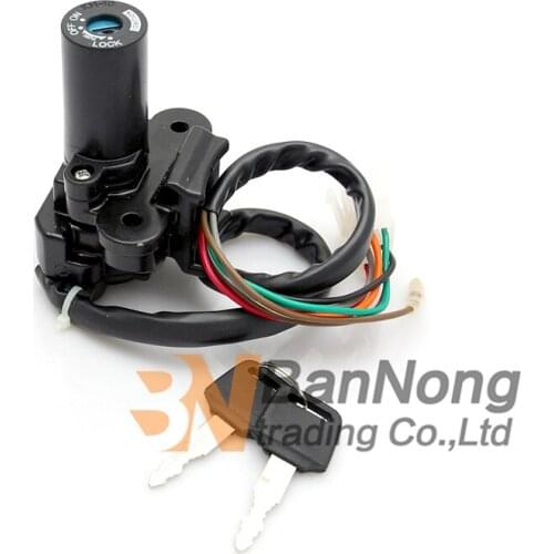 Motorcycle switch electric door lock Include key For KAWASAKI ZR400 XANTHUS ZZR400 ZZR600 ZXR400 ZXR750 ZX900 Ninja ZX750 ZX7R