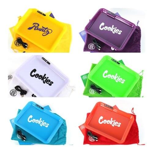 Illuminated Rolling Trays Glow Pallet Letter Square LED Smoking Accessories Rechargeable Smoke Accesoires Gift for Men