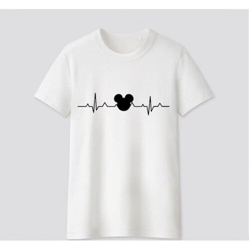 Graphic Tees Tops A heart of joy Tshirts Women Funny T Shirt O-neck T-shirt Harajuku 90s Vintage White tshirt Female Clothing