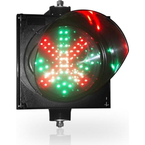 Easy Installation 200mm LED Red Cross Green Arrow LED Traffic Light
