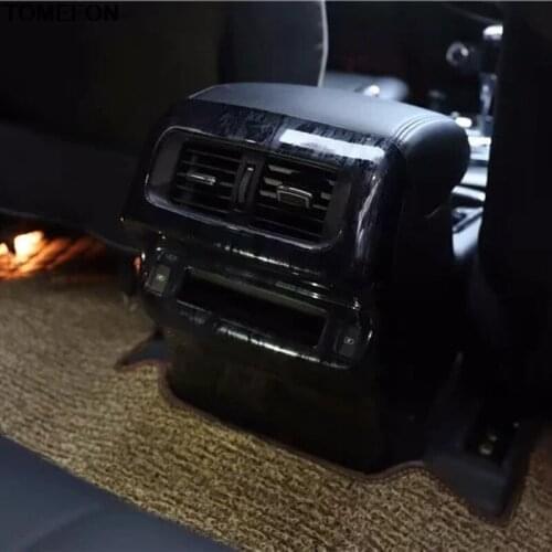 TOMEFON For For Nissan Terra 2018 ABS Black Wood Paint Inner Door Handle Window Switch Gear Shift Panel Interior Trim