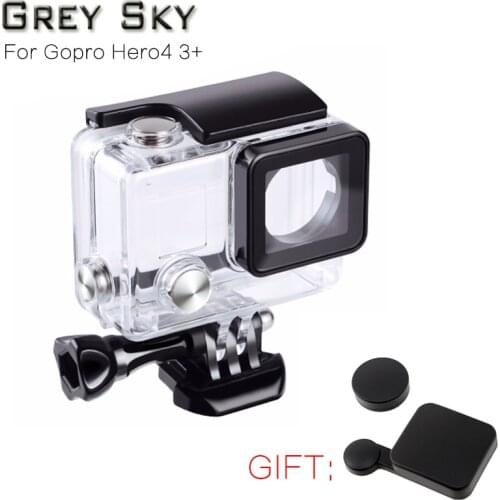 For Gopro Waterproof Housing Case For Gopro hero 4 Hero3+Hero 3 Underwater Protective Box For Go pro Accessories