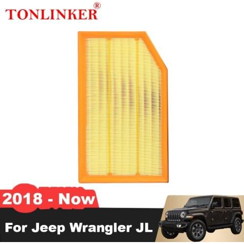 TONLINKER Air Filter 68257030AA For Jeep Wrangler JL 4th 2.0AT AWD 2018 2019 2020 2021 2022-Now Suv 4/5 door Car Accessories