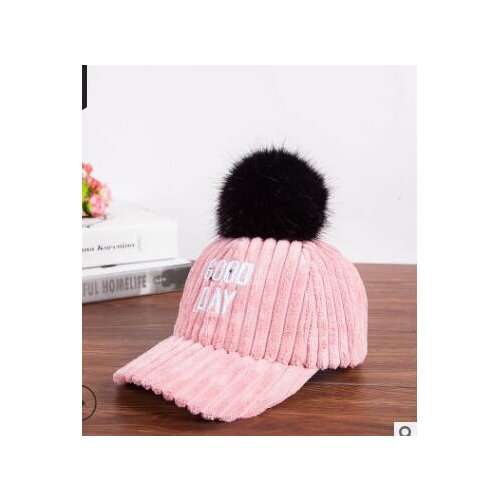 10pcs/lot korean style woman Corduroy hair ball adjustable female hat Fashion style autumn winter women solid hat