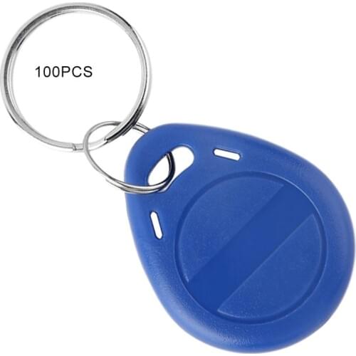 100 Pcs T5577 Em4305 Duplicator Clone Copy 125Khz Rfid Tag Porta Chave Card Sticker Keyring Token Ring Proximity Duplicate