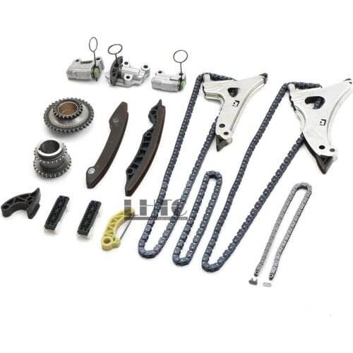 15pcs Timing Chain Tensioner Rail Kit For Mercedes-Benz W205 W222 M276 3.0T 3.5 GL400 C43 E43 GLC43 AMG M276 3.0L 3.5L Turbo V6