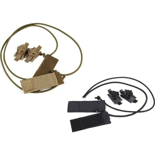 Helmet Adapter Goggles Auxiliary Line Hook And Loop For Fast Helmet Military Combat Tactical Helmet Accessory Goggles Lanyard