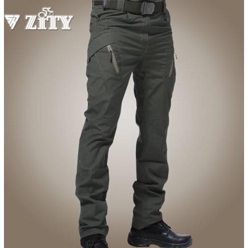Mens Tactical Pants Multi Pocket Elastic Waist Military Trousers Male Casual Cargo Pants Men Clothing Slim Fit 5XL Sweatpants
