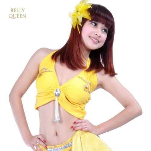 2020New Arrival Twinkling Sequined Belly Dance Bra 9 Colors Belly Dancing Bra Eastern Style Tops Backless Bra