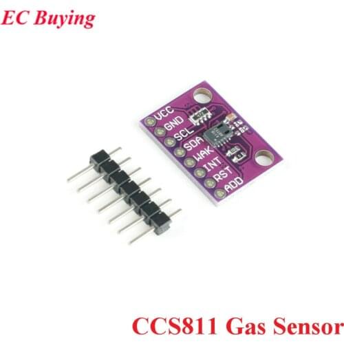 Gas Sensor Carbon Dioxide Detection Sensor Module CCS811 CO2 eCO2 TVOC Air Quality Detecting IIC I2C CJMCU-811 Electronic DIY