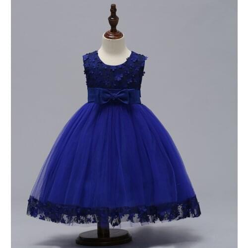 Kids Girls Flower Girls Tulle Dress Sleeveless Princess Dress for Birthday Party 2022